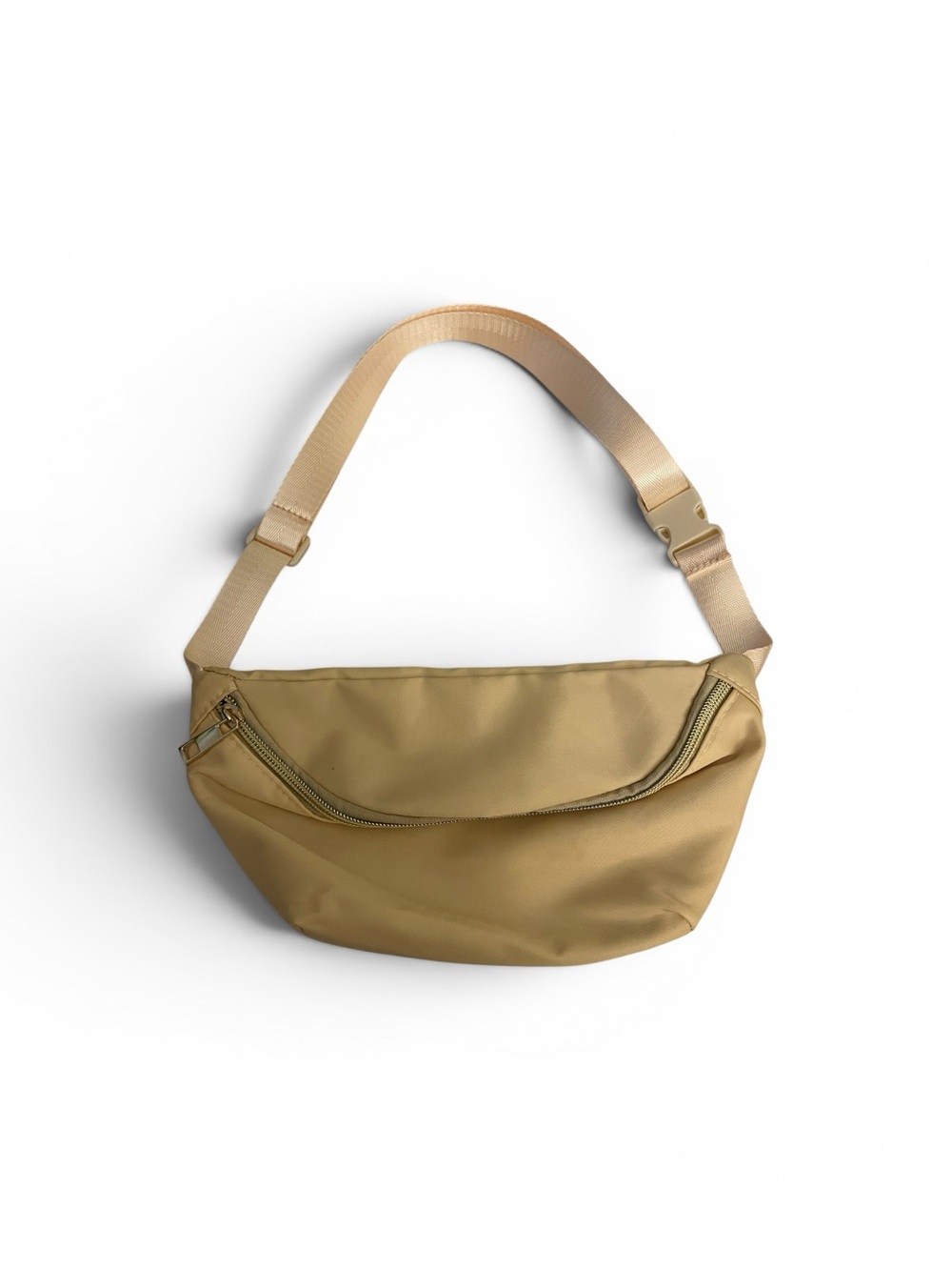 Beige Crossbody Sling Bag - Unbranded